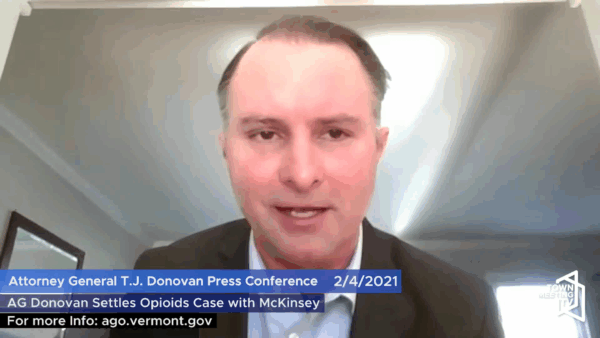 Attorney General Donovan- Opioid Case Settlement