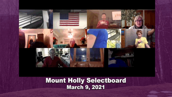 Mount Holly Selectboard 3/9