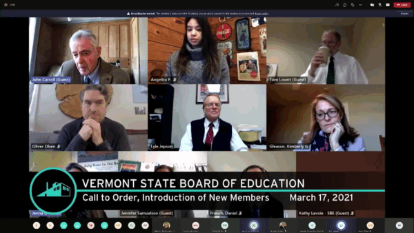 Vermont State Board of Education 3/17