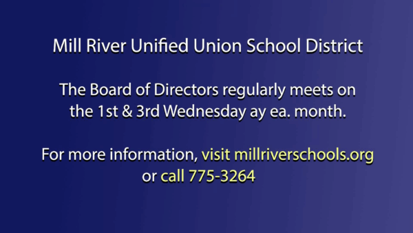 Mill River Unified School District 4/21