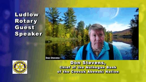 Rotary Guest Speaker- Abenaki Chief Stevens