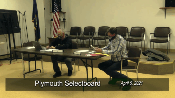 Plymouth Selectboard 4/5