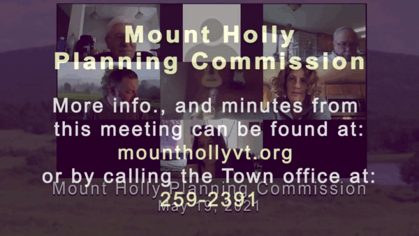 Mount Holly Planning Commission 5/19