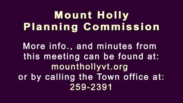 Mount Holly Planning Commission 6/16