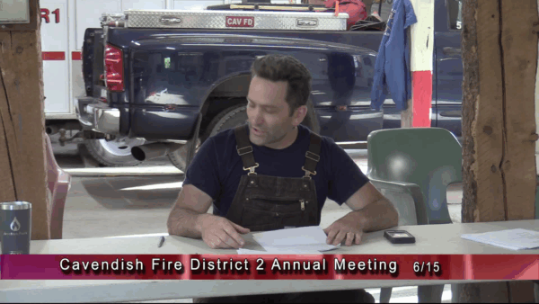Cavendish Fire District #2 Annual Meeting 2021