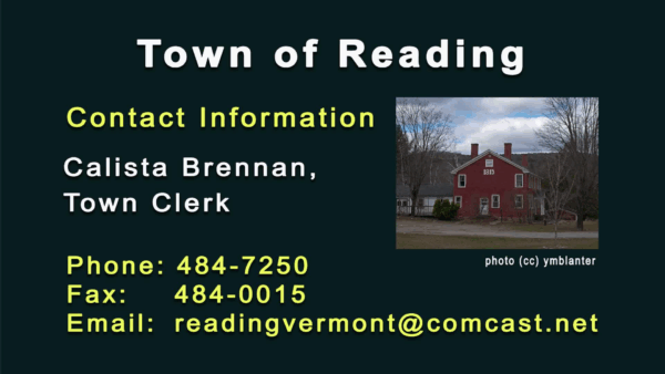 Reading Selectboard 6/14