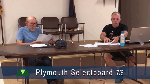 Plymouth Selectboard 7/6