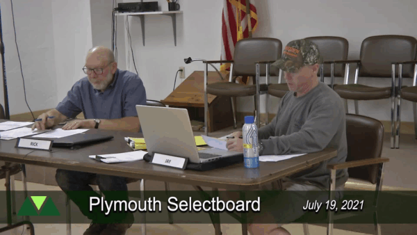 Plymouth Selectboard 7/19
