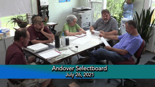 Andover Selectboard 8/9