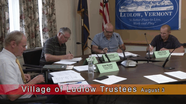 Village of Ludlow Bd of Trustees 8/3