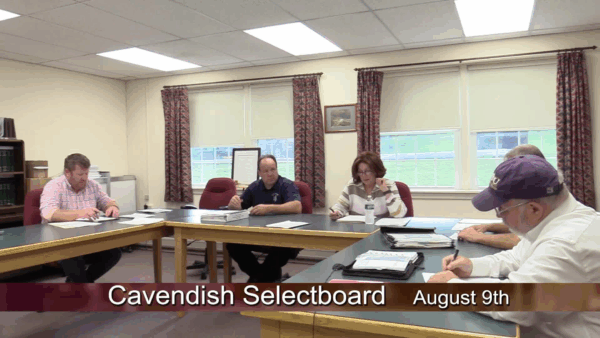 Cavendish Selectboard 8/9