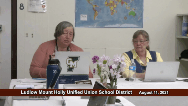 Ludlow-Mount Holly Unified Union School District 8/11