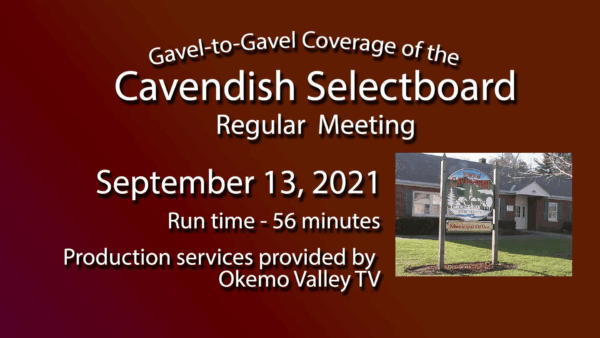 Cavendish Selectboard 9/13