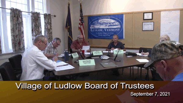 Village of Ludlow Board of Trustees 9/7