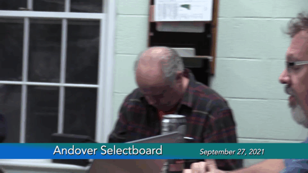 Andover Selectboard 9/27