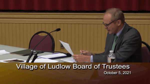 Village of Ludlow Board of Trustees 10/5