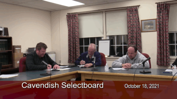Cavendish Selectboard 10/18