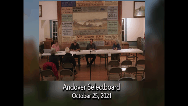 Andover Selectboard 10/25