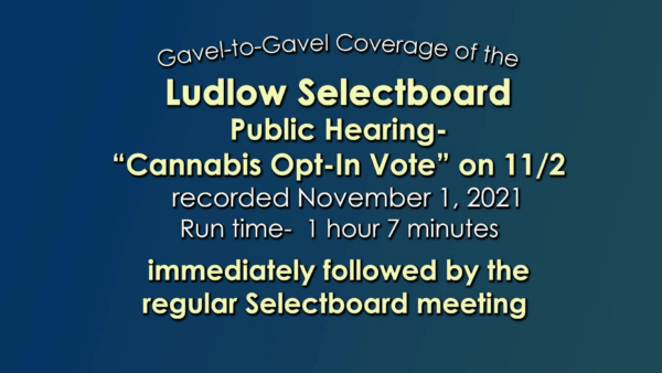 Ludlow Selectboard 11/1