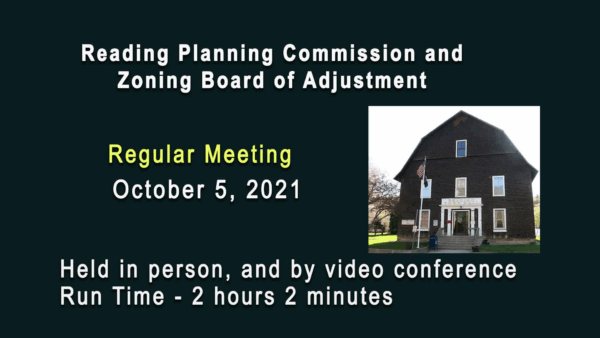 Reading Planning Commission 10/5