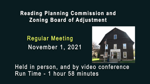 Reading Planning Commission 11/1