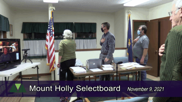 Mount Holly Selectboard 11/9