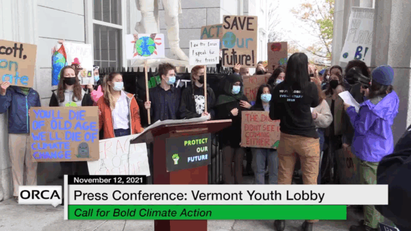 VT Youth Lobby Calls for Bold Climate Action