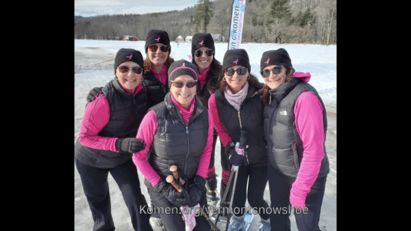Susan Komen Snowshoe Event Promo 2022