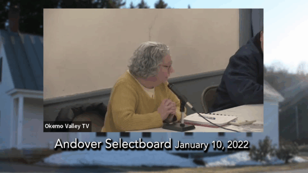 Andover Selectboard 1/10