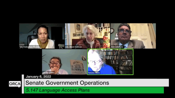 VT Senate Government Operations Committee 1/6