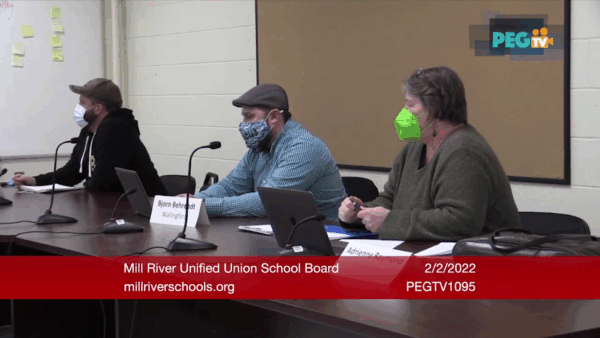 Mill River Unified Union School Board 2/2