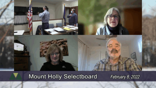 Mount Holly Selectboard 2/8