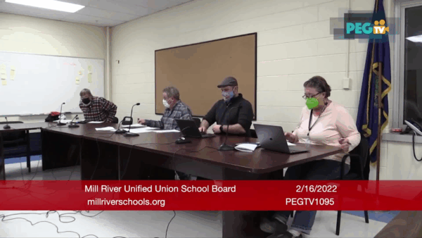 Mill River Unified Union School Board 2/16