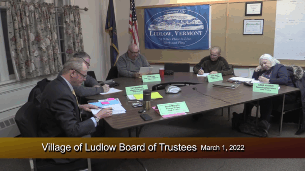Village of Ludlow Board of Trustees 3/1