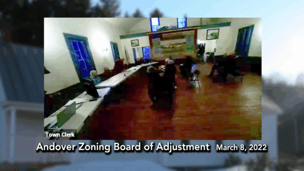 Andover Zoning Board of Adjustment 3/8
