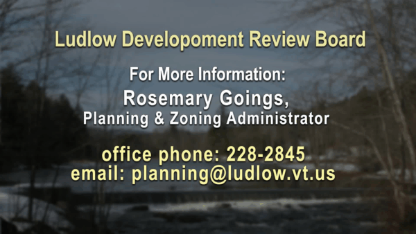 Ludlow Development Review Board 3/14