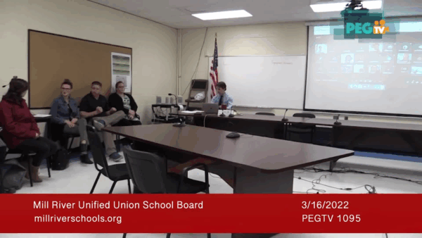 Mill River Unified Union School Board 3/16