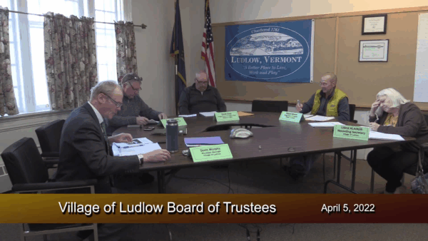 Village of Ludlow Board of Trustees 4/5
