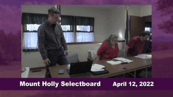Mount Holly Selectboard 4/12