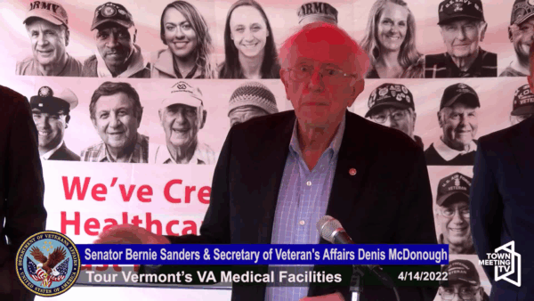 Sen. Sanders Visits Local VA Facilities