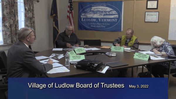 Village of Ludlow Board of Trustees 5/3