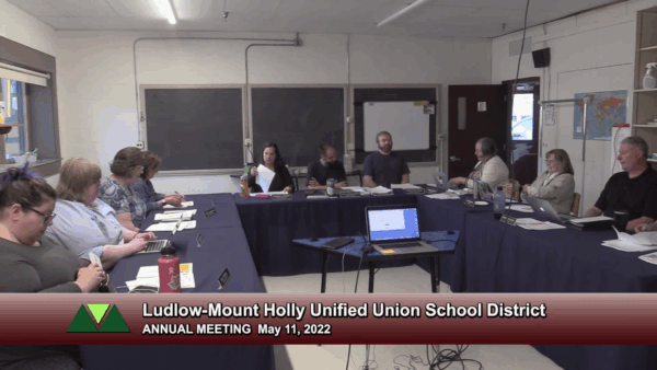 Ludlow-Mt. Holly Unified School Dist. Annual Mtg. 5/11