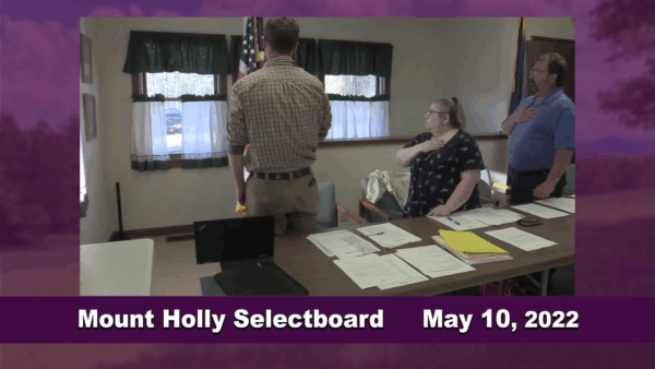 Mount Holly Selectboard 5/10