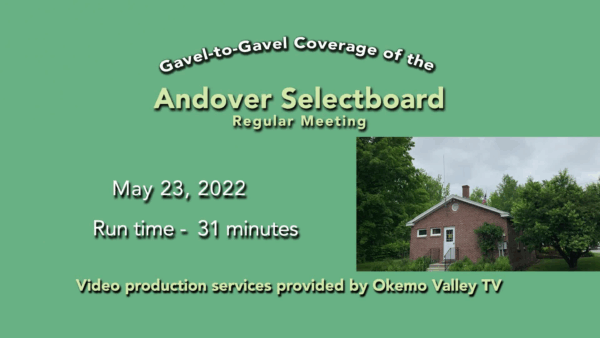Andover Selectboard 5/23