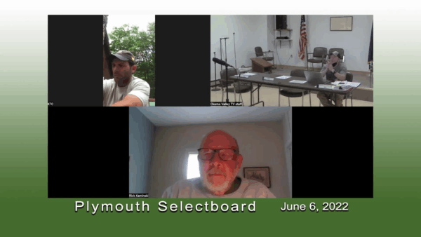 Plymouth Selectboard 6/6