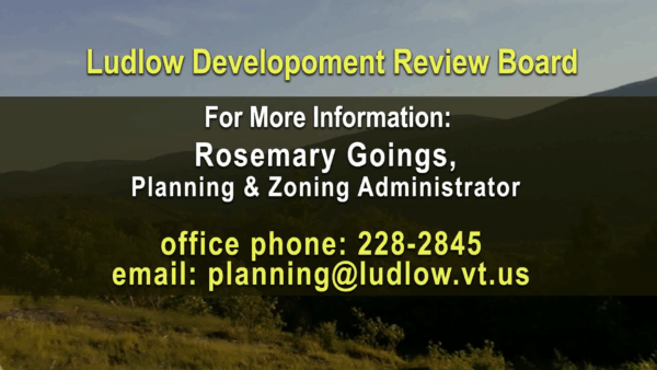 Ludlow Development Review Board 7/11
