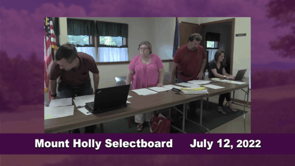 Mount Holly Selectboard 7/12