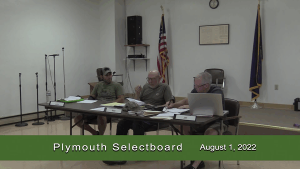 Plymouth Selectboard 8/1