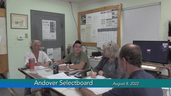 Andover Selectboard 8/8