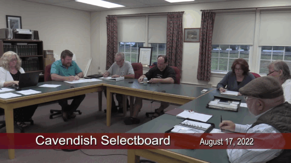 Cavendish Selectboard 8/17